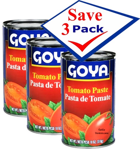 Goya Tomato Paste Dominican Style  18 oz  Pack of 3